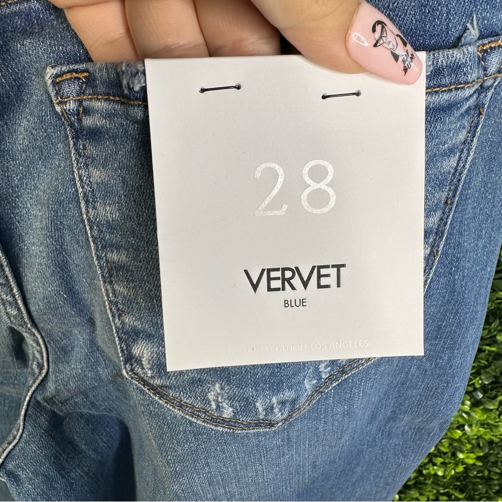 Nwt Olivia wide leg vervet distressed denim nwt - Picture 12 of 15